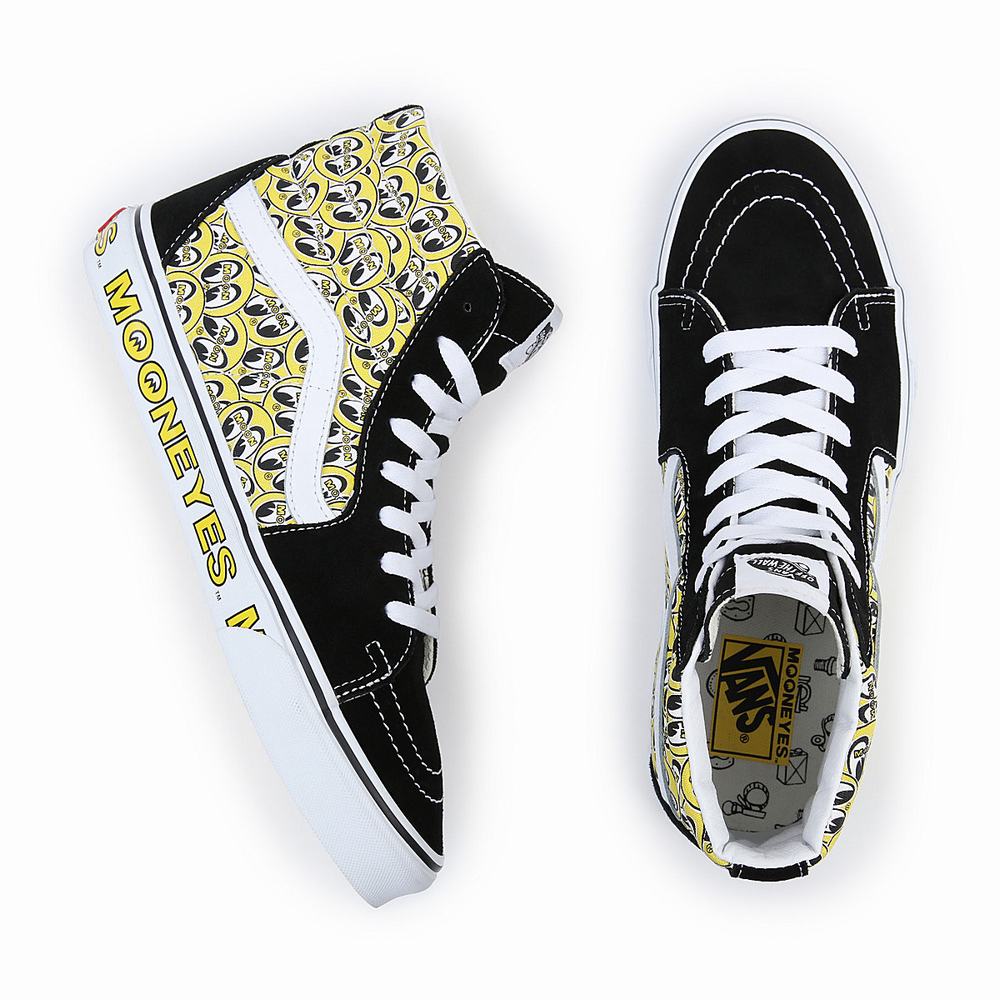 Tenis Botas Vans Mooneyes Sk8-Hi Hombre Negras | KSL407928