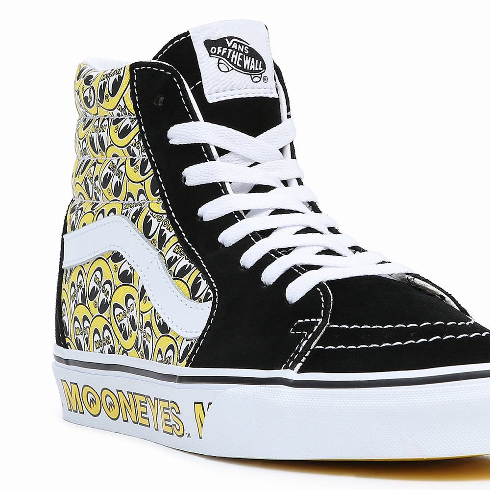 Tenis Botas Vans Mooneyes Sk8-Hi Hombre Negras | KSL407928