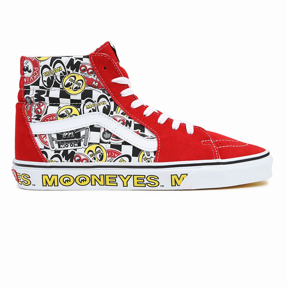 Tenis Botas Vans Mooneyes Sk8-Hi Hombre Rojas/Multicolor | RBT290615