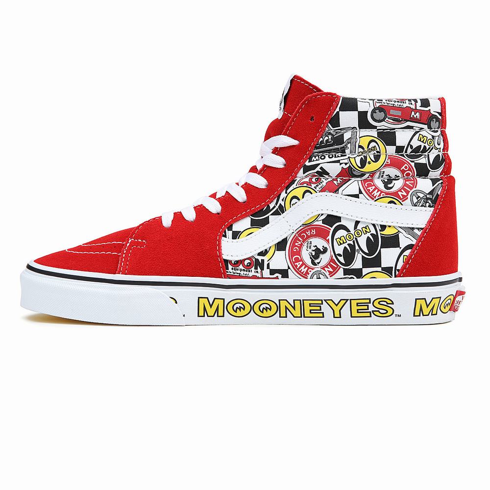 Tenis Botas Vans Mooneyes Sk8-Hi Hombre Rojas/Multicolor | RBT290615