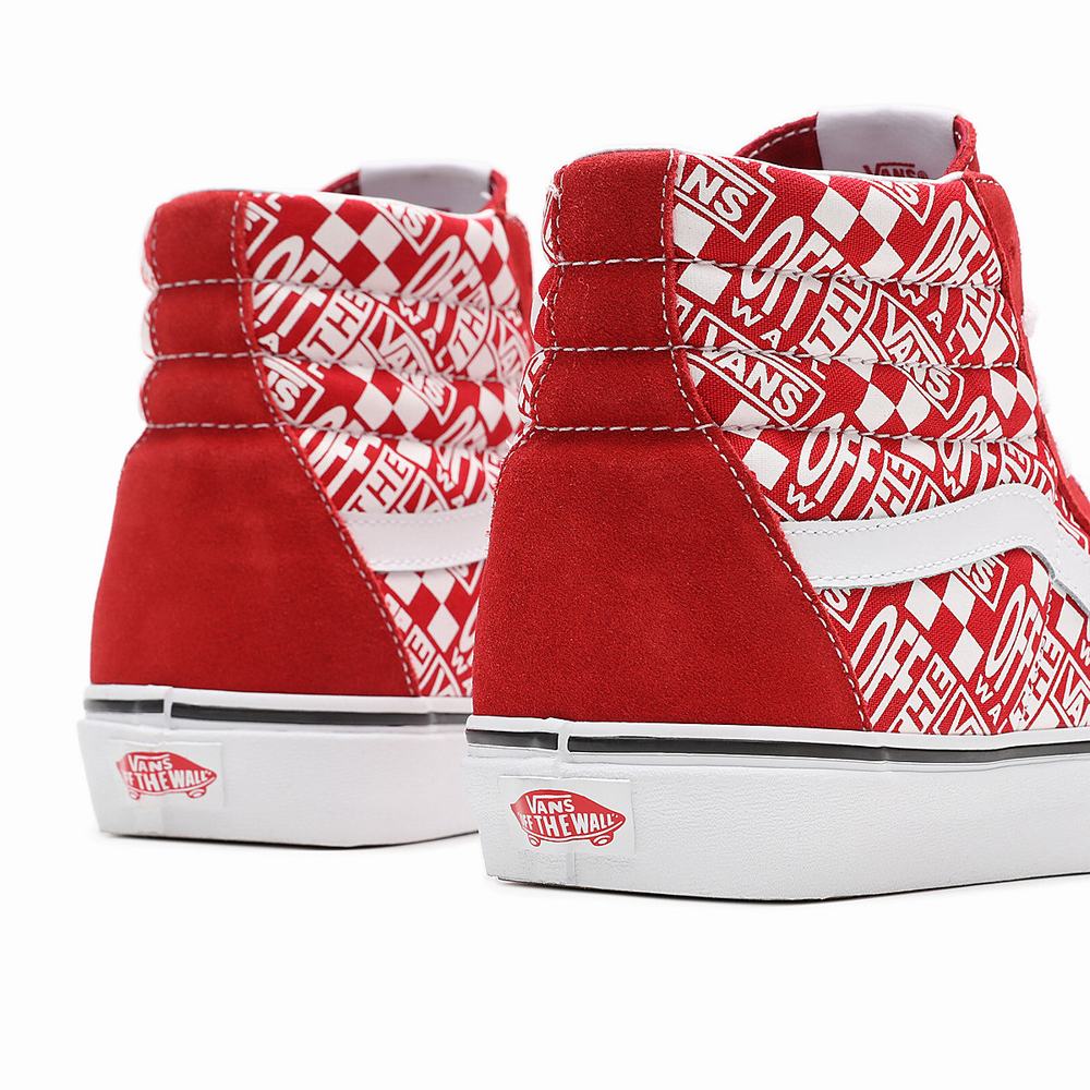 Tenis Botas Vans Off the Wall SK8-Hi Hombre Rojas | MJS594602