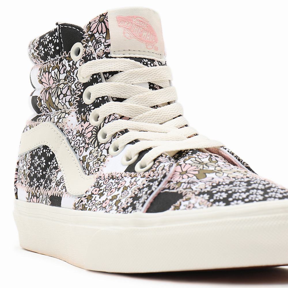 Tenis Botas Vans Patchwork Floral Sk8-Hi Mujer Multicolor | UFB452316