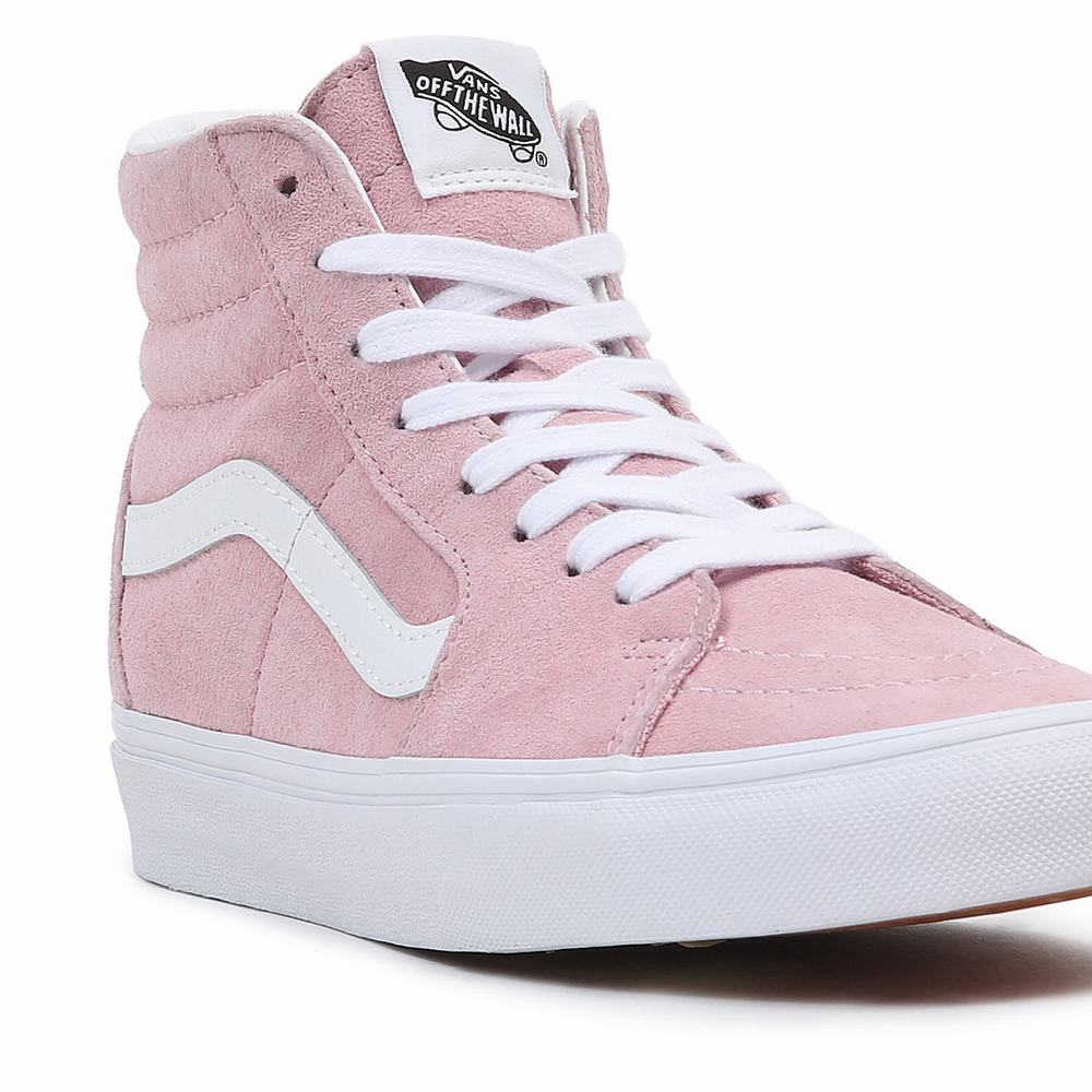 Tenis Botas Vans Pig Suede Sk8-Hi Hombre Rosas | FYP238591