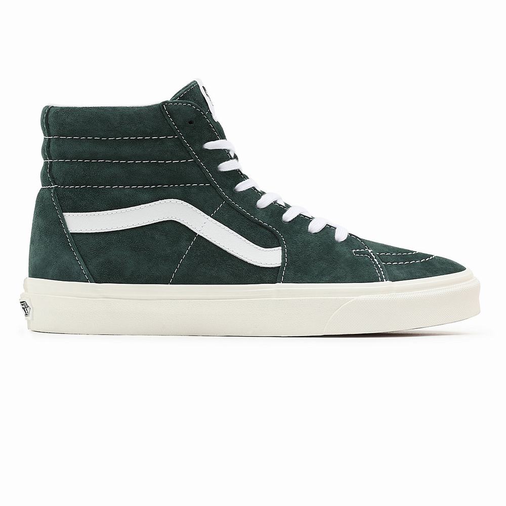 Tenis Botas Vans Pig Suede Sk8-Hi Hombre Verde | KIV218395