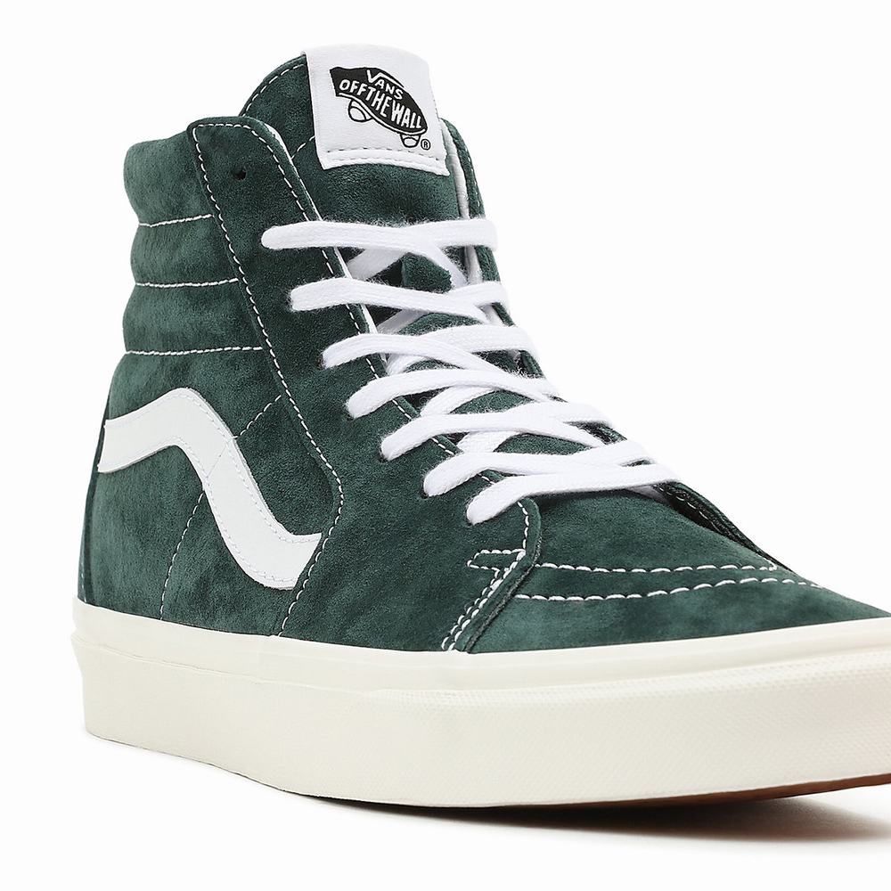 Tenis Botas Vans Pig Suede Sk8-Hi Hombre Verde | KIV218395