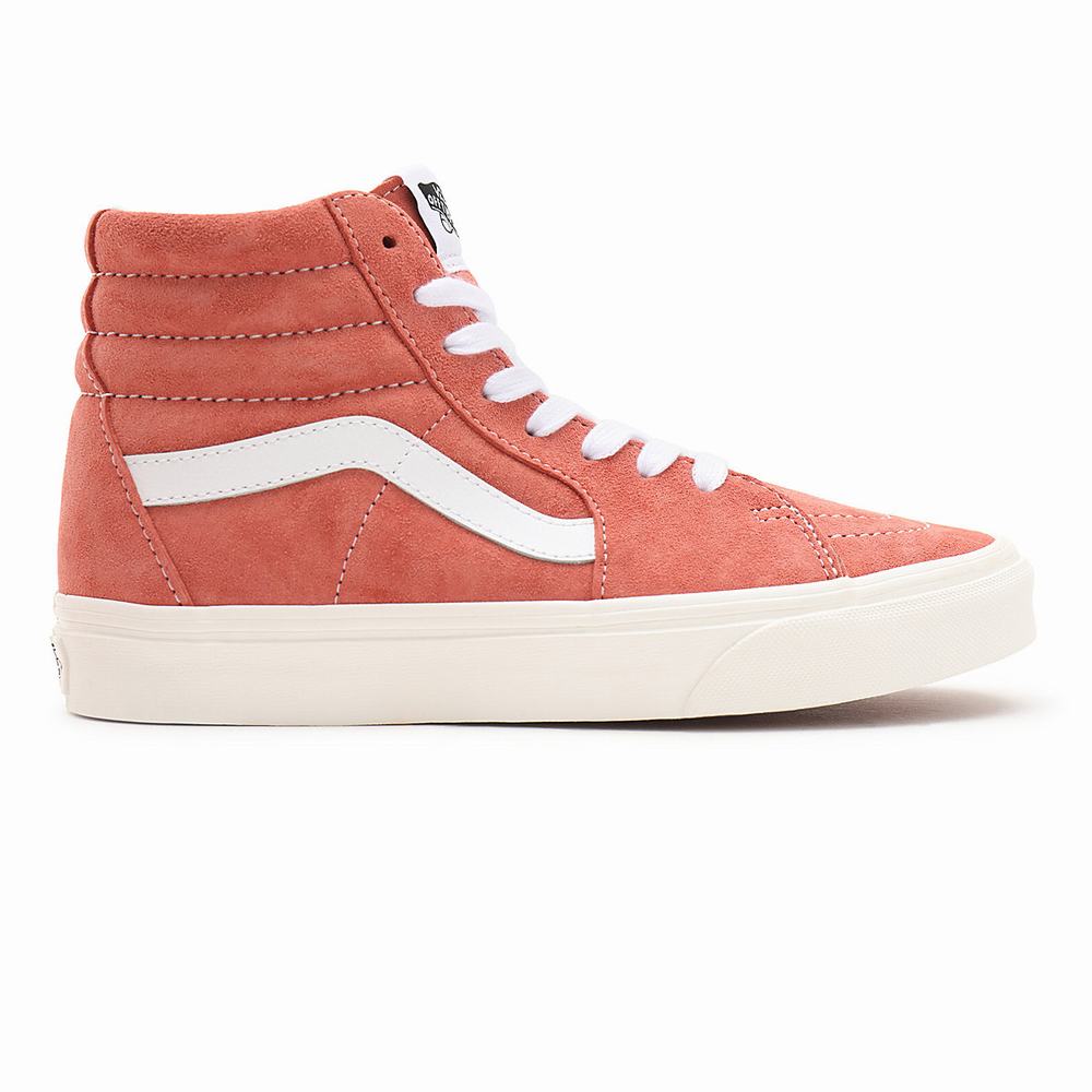 Tenis Botas Vans Pig Suede Sk8-Hi Mujer Rosas | JSW930824