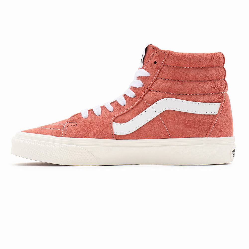 Tenis Botas Vans Pig Suede Sk8-Hi Mujer Rosas | JSW930824