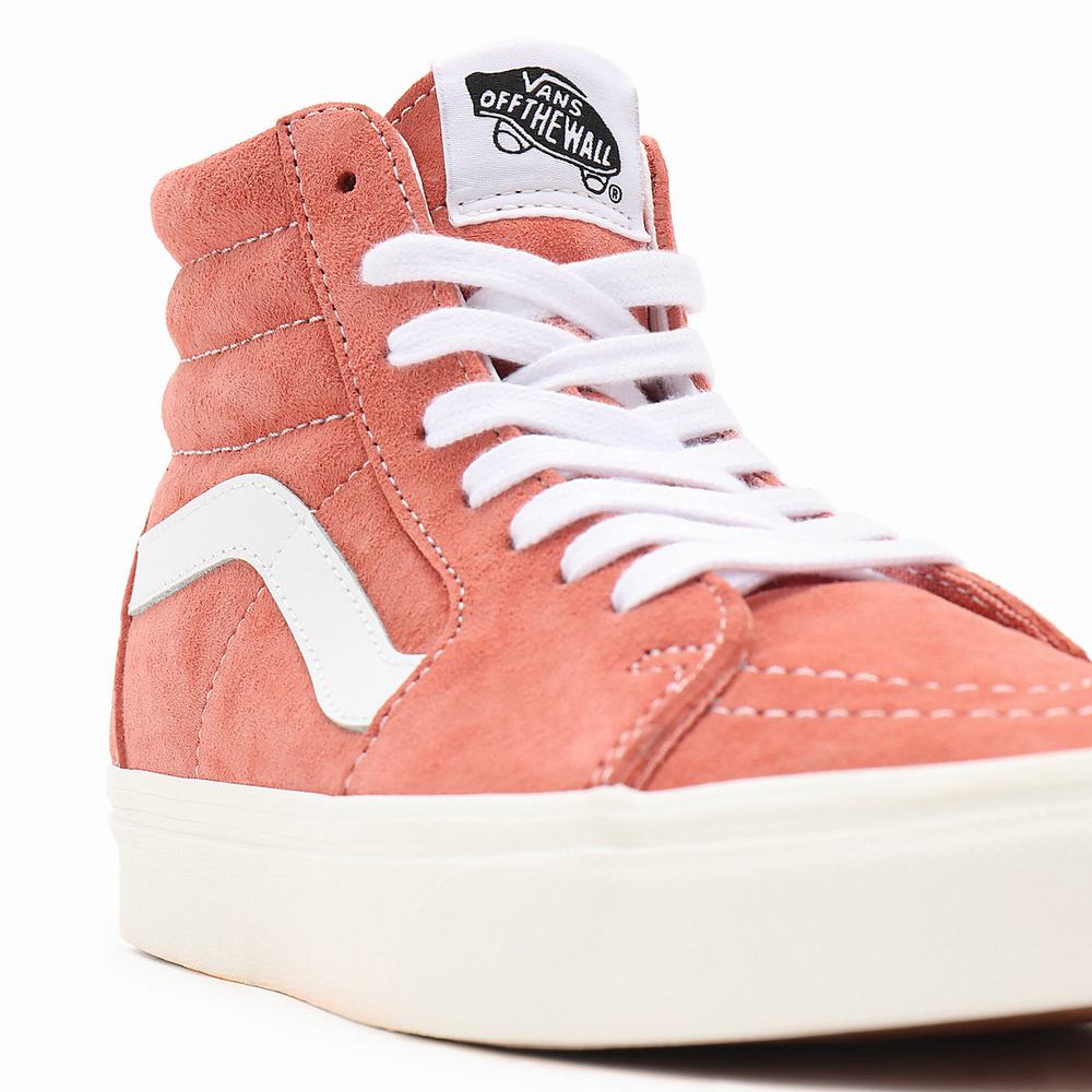 Tenis Botas Vans Pig Suede Sk8-Hi Mujer Rosas | JSW930824