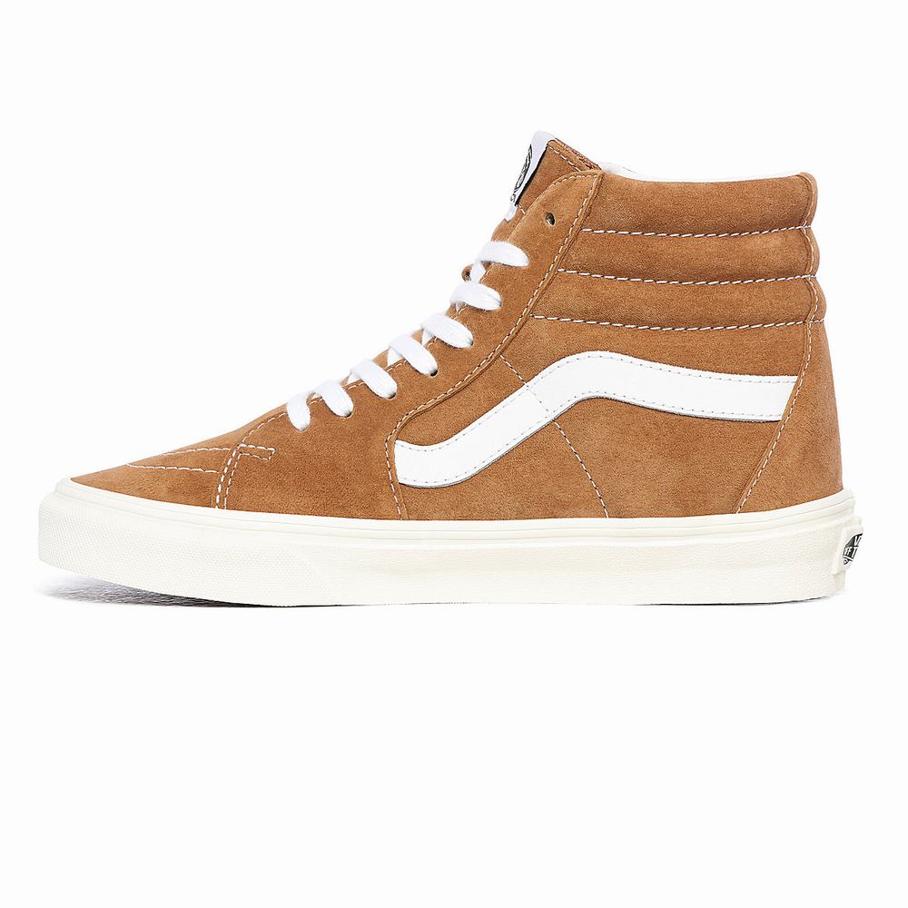 Tenis Botas Vans Pig Suede Sk8-Hi Mujer Marrones | ULW248916