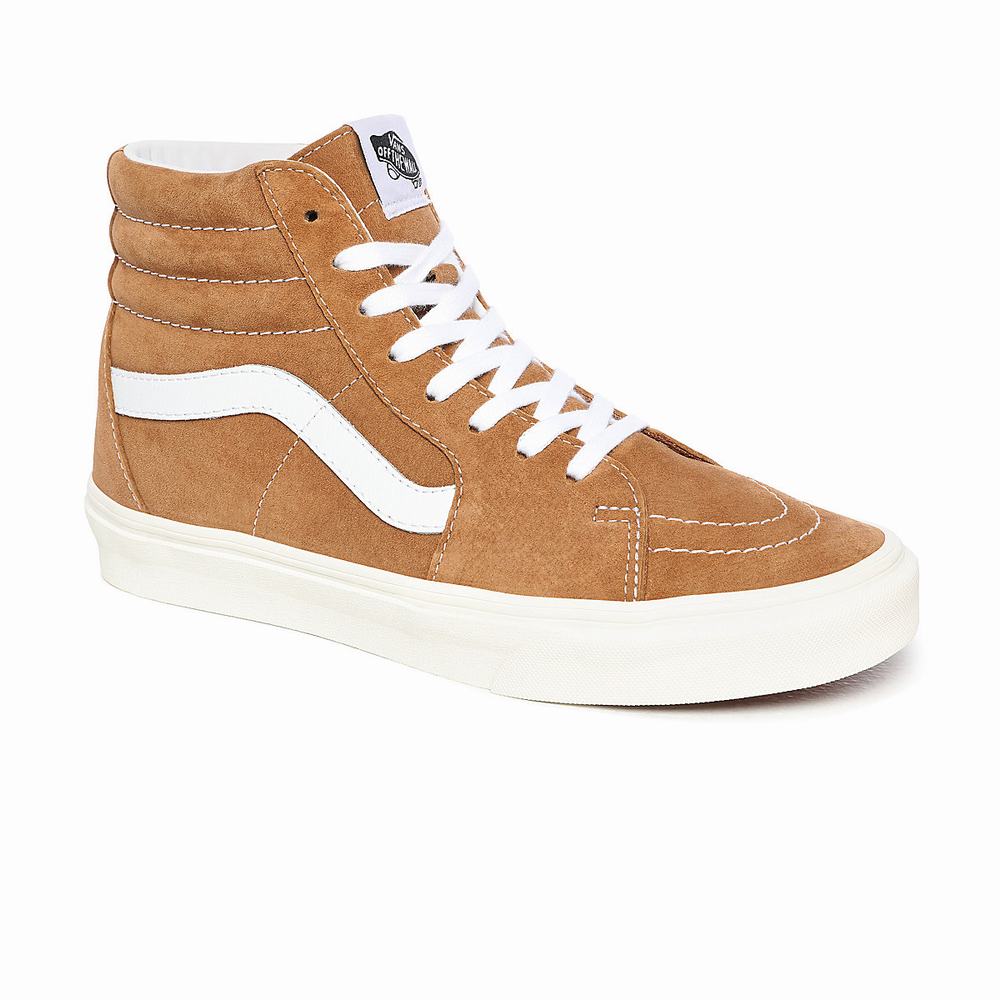 Tenis Botas Vans Pig Suede Sk8-Hi Mujer Marrones | ULW248916