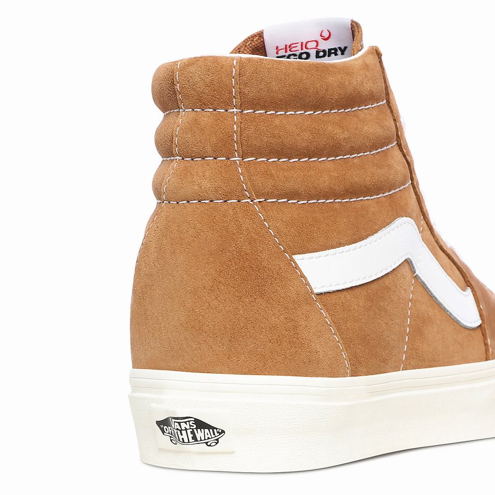 Tenis Botas Vans Pig Suede Sk8-Hi Mujer Marrones | ULW248916