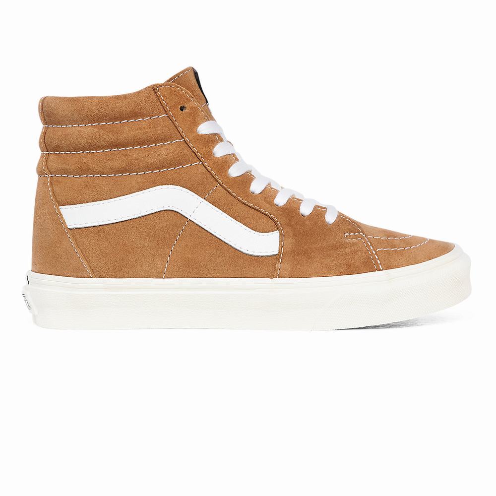 Tenis Botas Vans Pig Suede Sk8-Hi Mujer Marrones | ULW248916