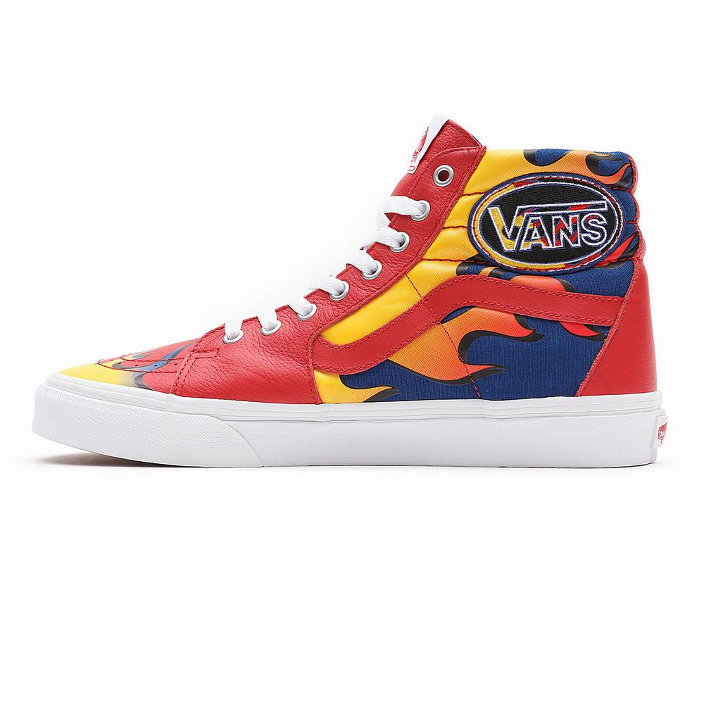 Tenis Botas Vans Racer Sk8-Hi Hombre Rojas | LPE509372