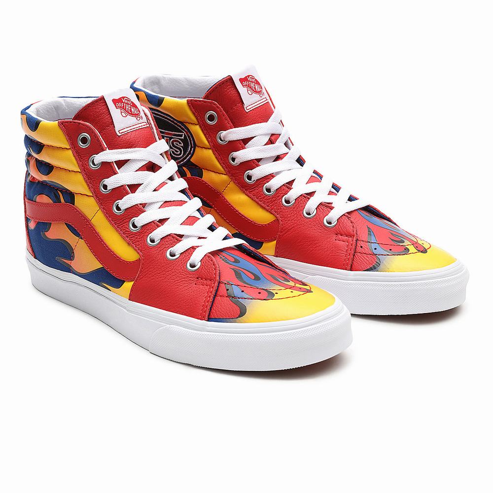 Tenis Botas Vans Racer Sk8-Hi Hombre Rojas | LPE509372