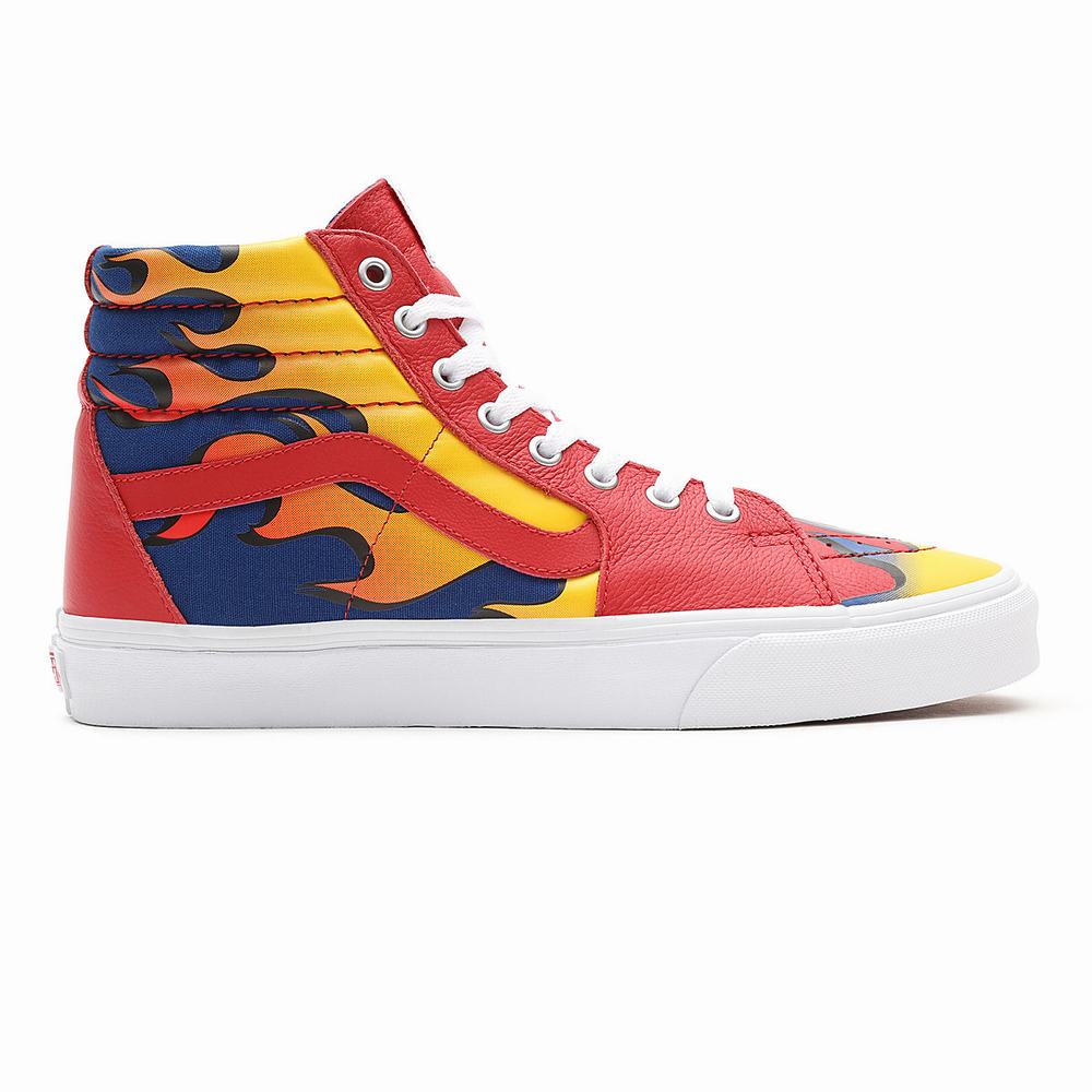 Tenis Botas Vans Racer Sk8-Hi Mujer Rojas | KVQ405291