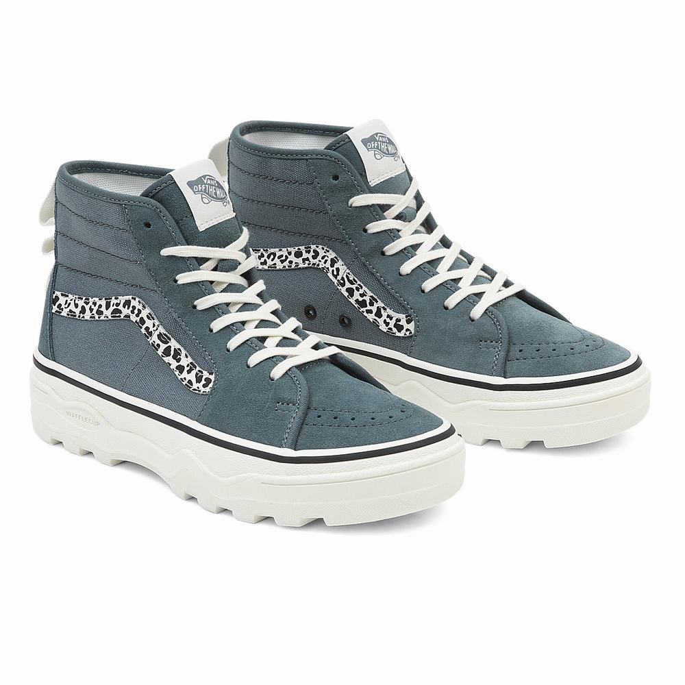 Tenis Botas Vans Sentry Sk8-Hi Hombre Gris | XNS304276