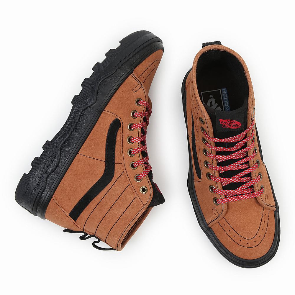 Tenis Botas Vans Sentry Sk8-Hi WC Hombre Marrones | FVE035146