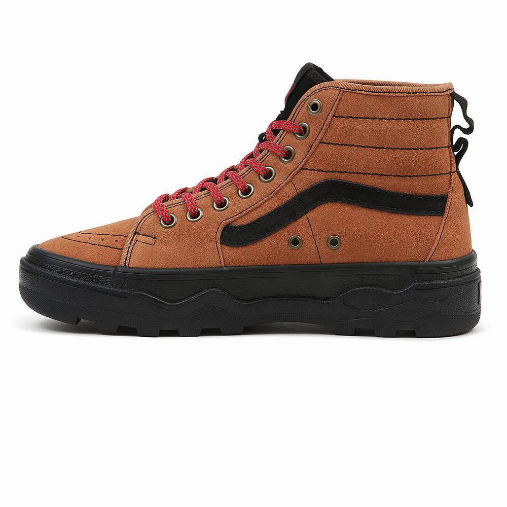 Tenis Botas Vans Sentry Sk8-Hi WC Hombre Marrones | FVE035146