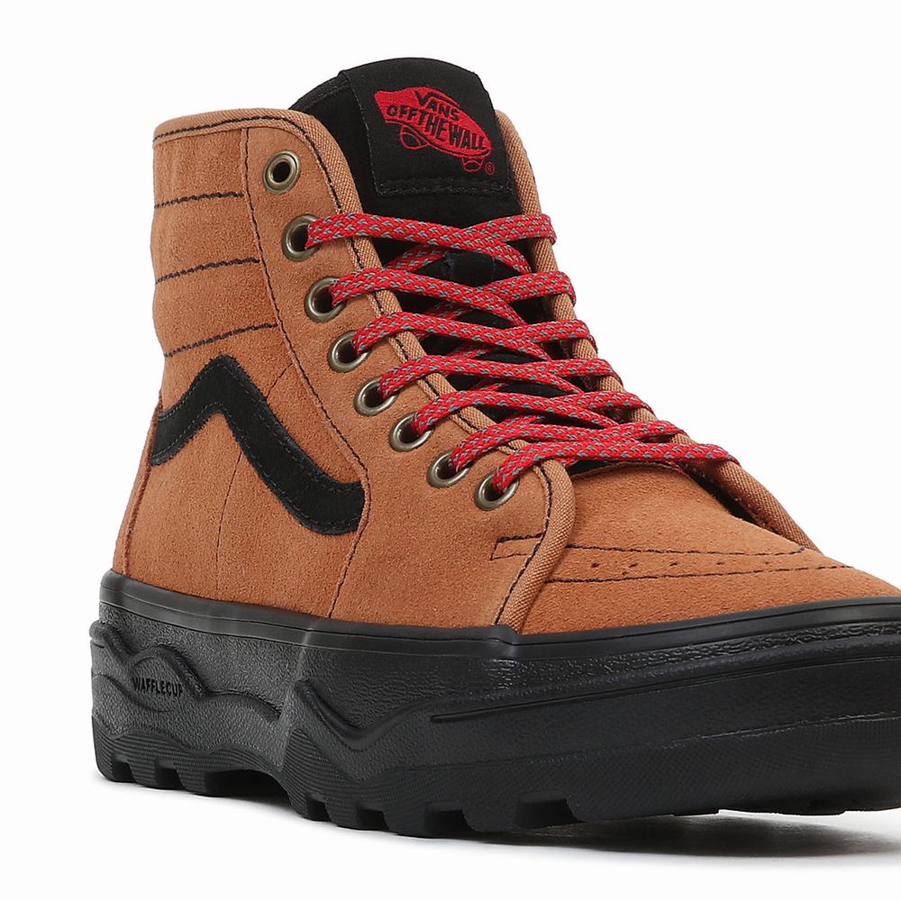 Tenis Botas Vans Sentry Sk8-Hi WC Hombre Marrones | FVE035146