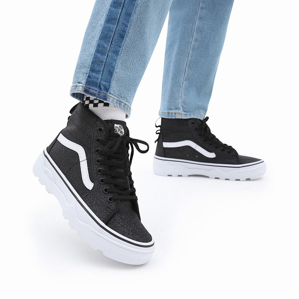 Tenis Botas Vans Sentry Sk8-Hi WC Hombre Negras | IRA371496