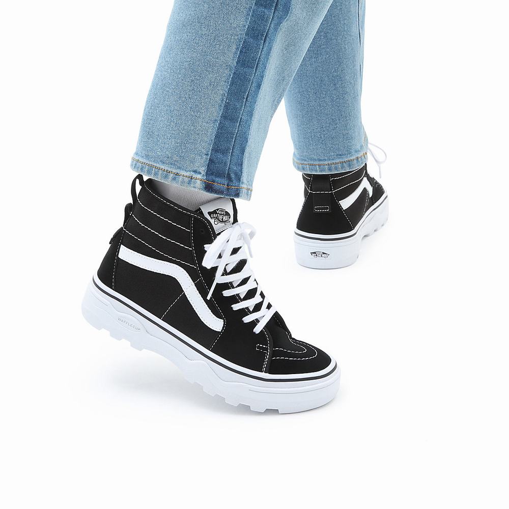 Tenis Botas Vans Sentry Sk8-Hi WC Hombre Negras | NJT256483