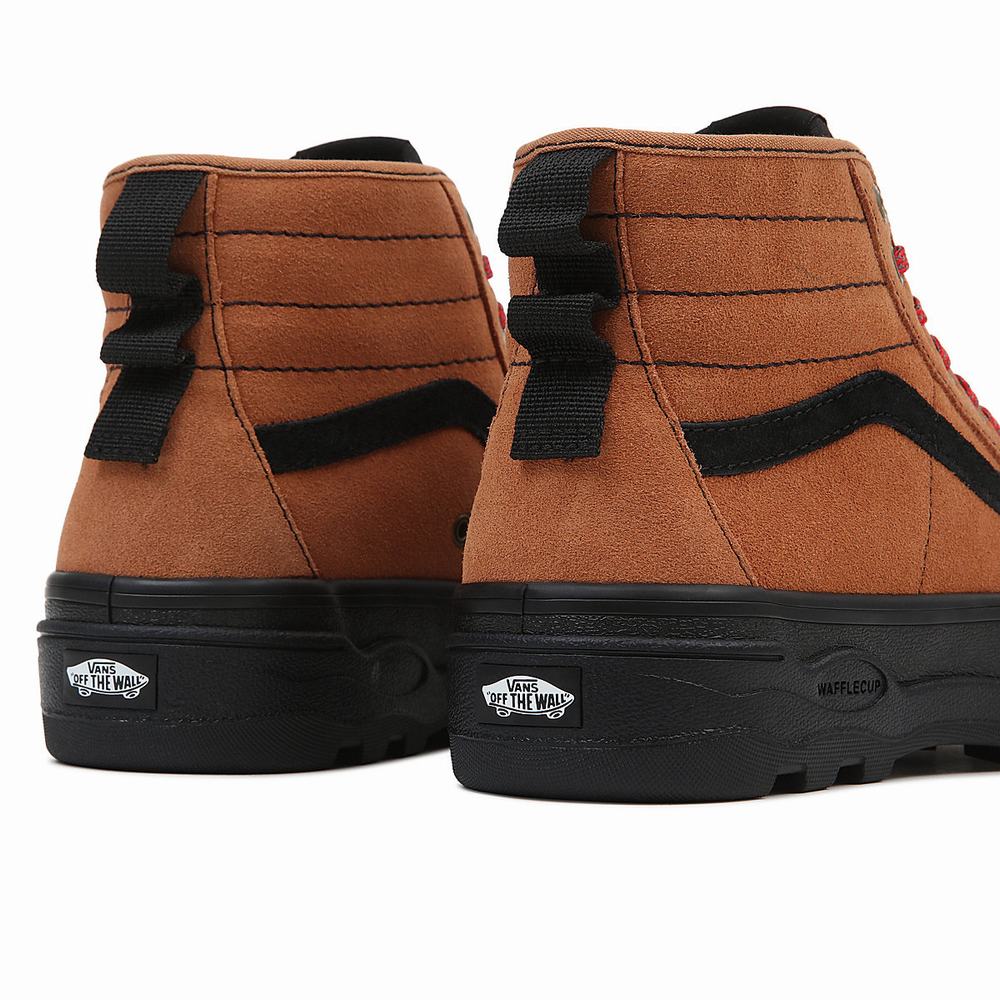 Tenis Botas Vans Sentry Sk8-Hi WC Mujer Marrones | ZRP630724