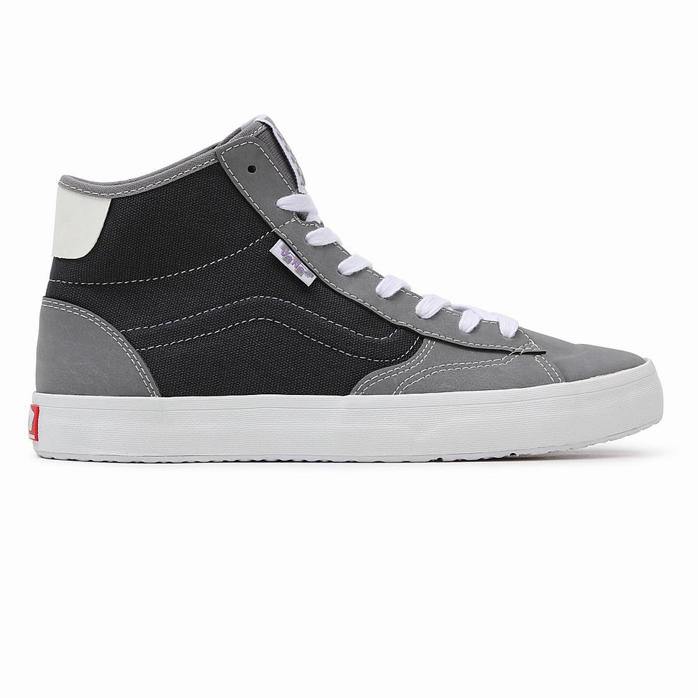 Tenis Botas Vans Sintetico The Lizzie Hombre Gris | LYI504928