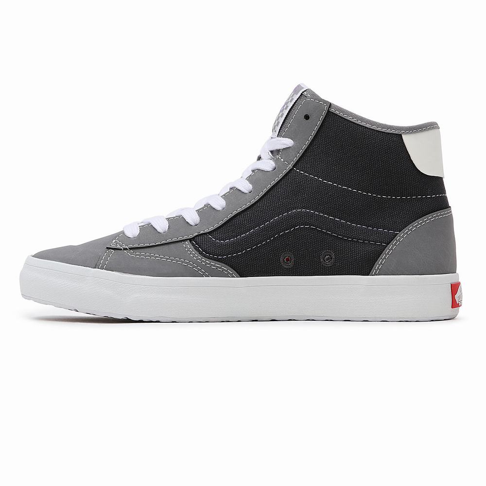 Tenis Botas Vans Sintetico The Lizzie Hombre Gris | LYI504928