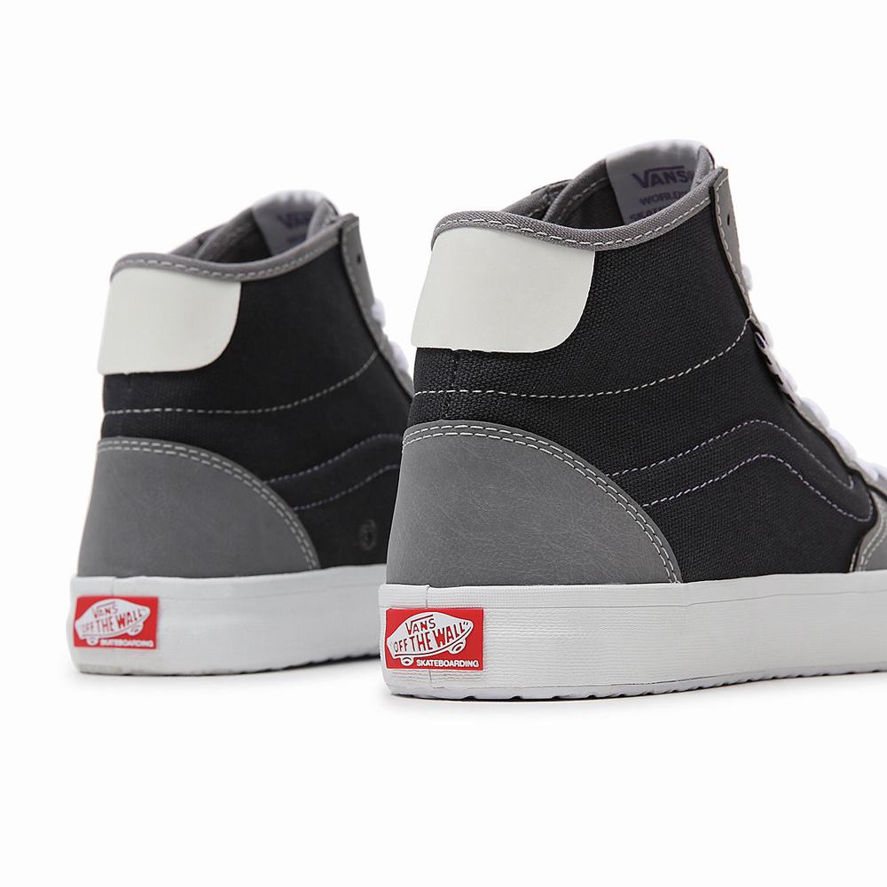 Tenis Botas Vans Sintetico The Lizzie Hombre Gris | LYI504928