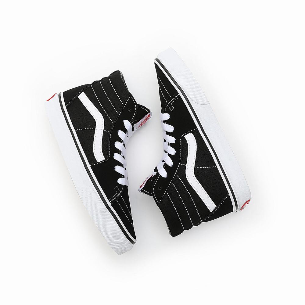 Tenis Botas Vans Sk8-Hi (4-8 years) Niños Negras | DRL683297