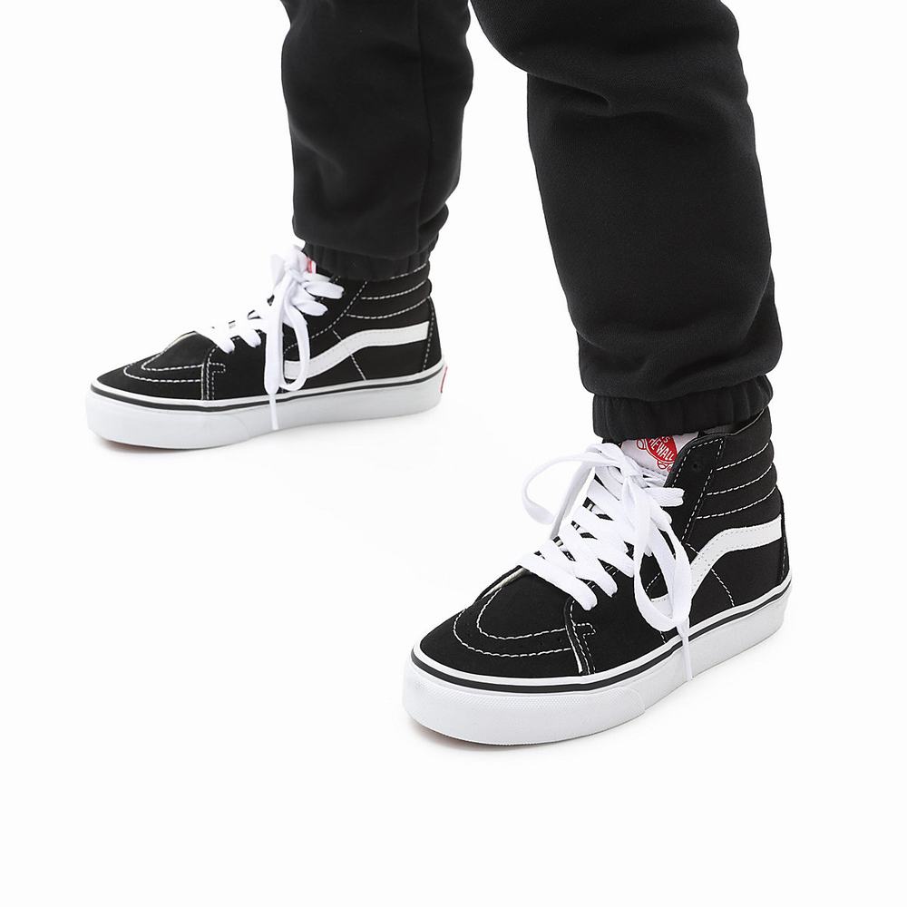 Tenis Botas Vans Sk8-Hi (4-8 years) Niños Negras | DRL683297