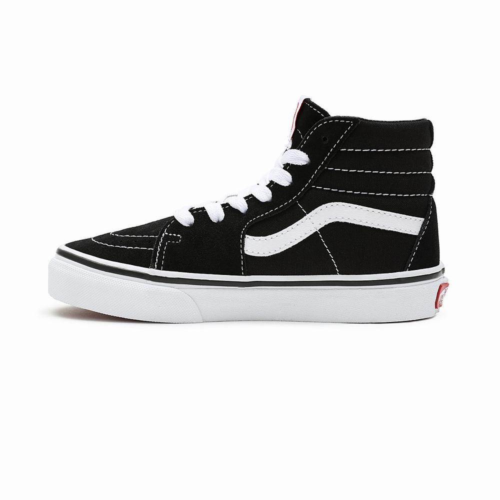 Tenis Botas Vans Sk8-Hi (4-8 years) Niños Negras | DRL683297