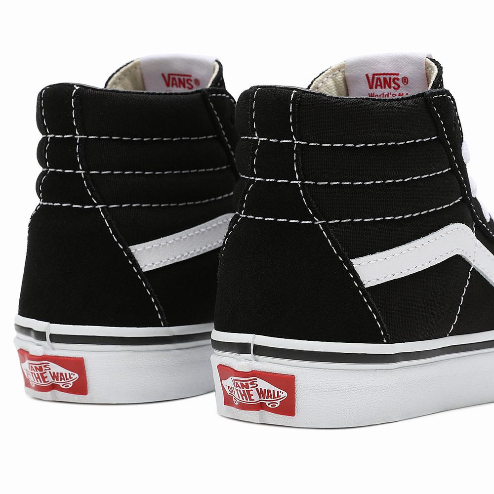 Tenis Botas Vans Sk8-Hi (4-8 years) Niños Negras | DRL683297