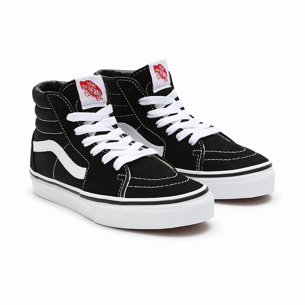 Tenis Botas Vans Sk8-Hi (4-8 years) Niños Negras | DRL683297