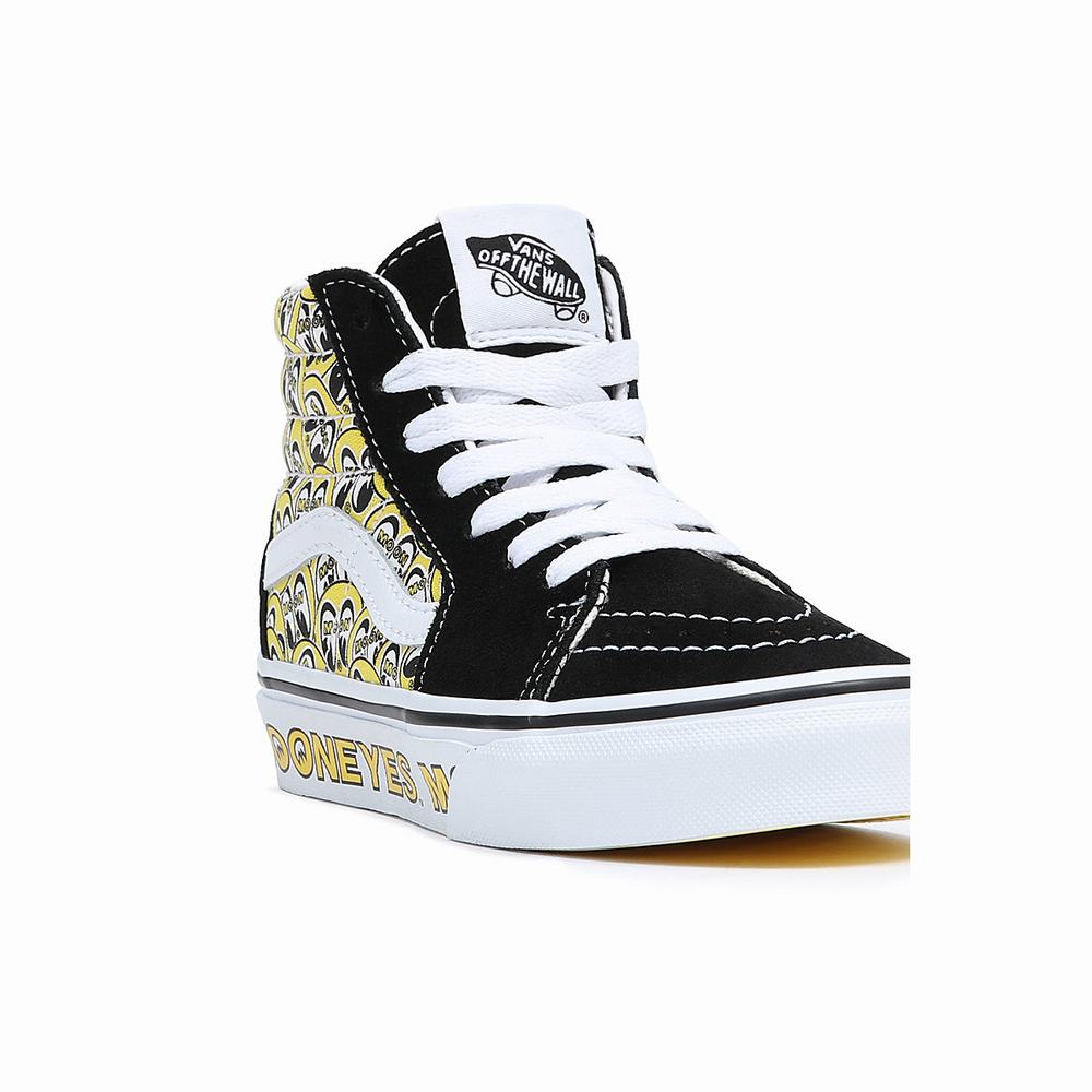 Tenis Botas Vans Sk8-Hi (4-8 years) Niños Negras | UOL095382