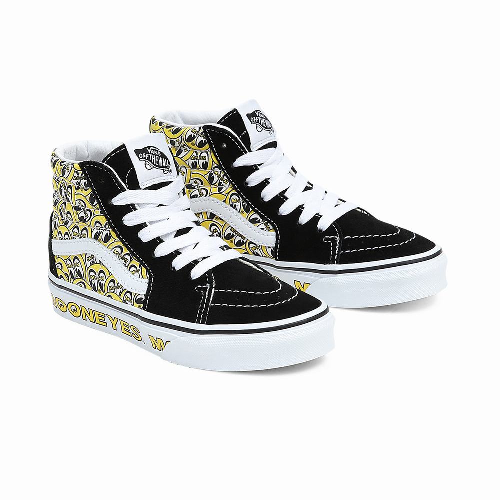 Tenis Botas Vans Sk8-Hi (4-8 years) Niños Negras | UOL095382