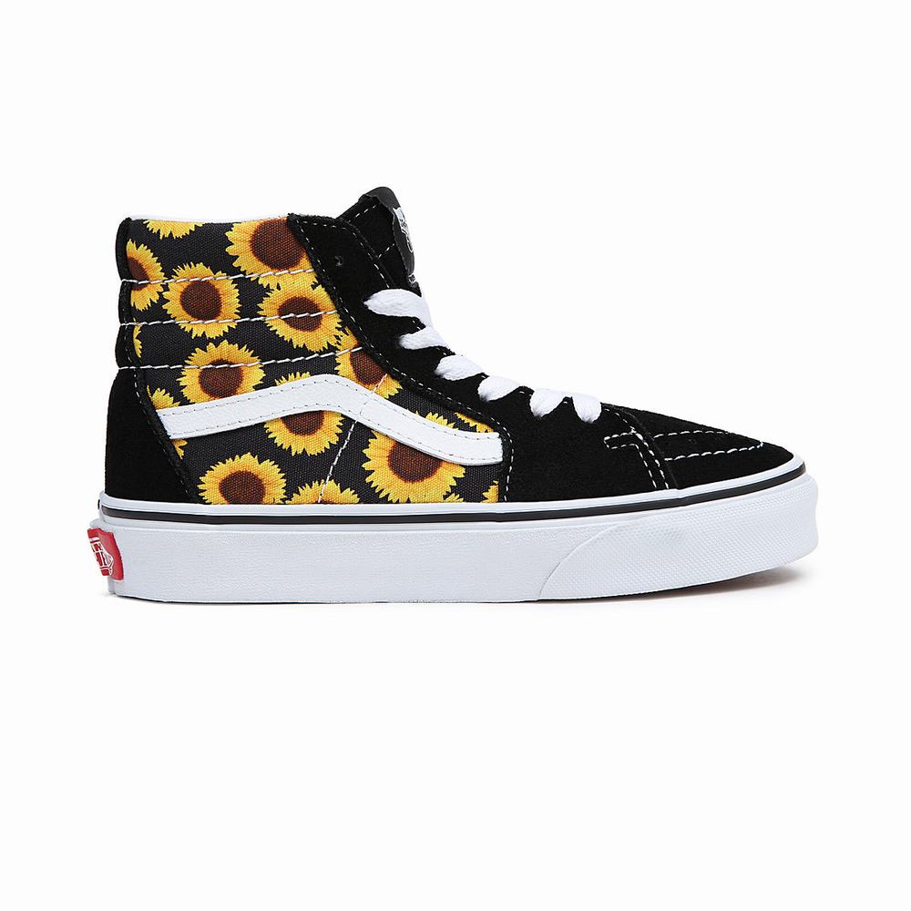 Tenis Botas Vans Sk8-Hi (8-14 years) Niños Negras | QKI126450