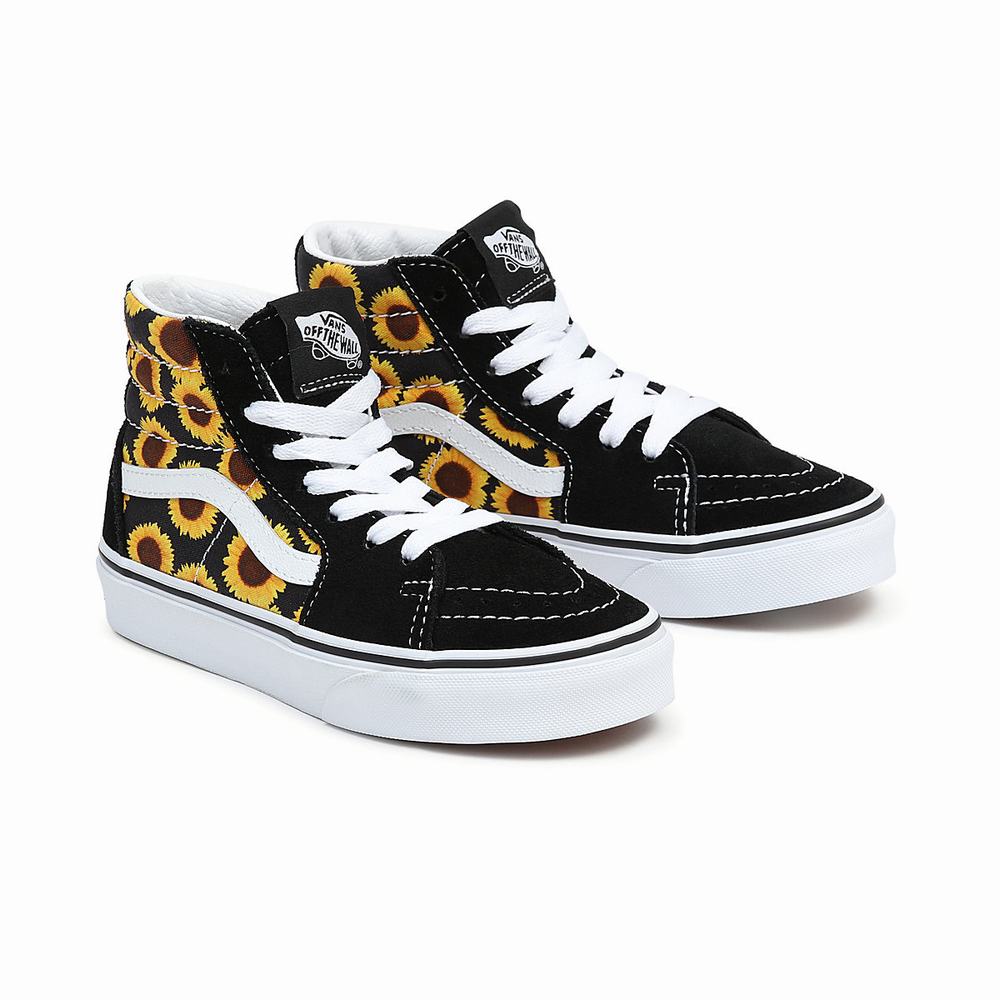 Tenis Botas Vans Sk8-Hi (8-14 years) Niños Negras | QKI126450