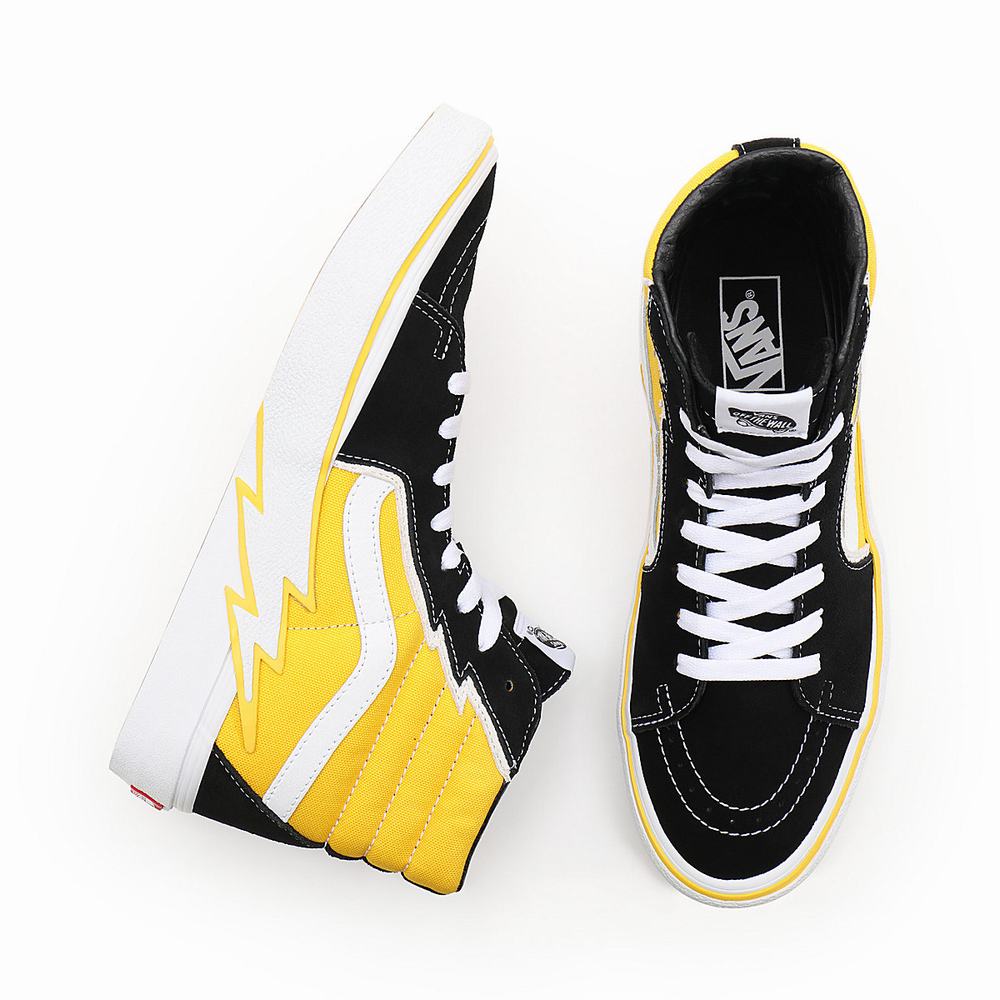 Tenis Botas Vans Sk8-Hi Bolt Hombre Amarillo | FYC586970