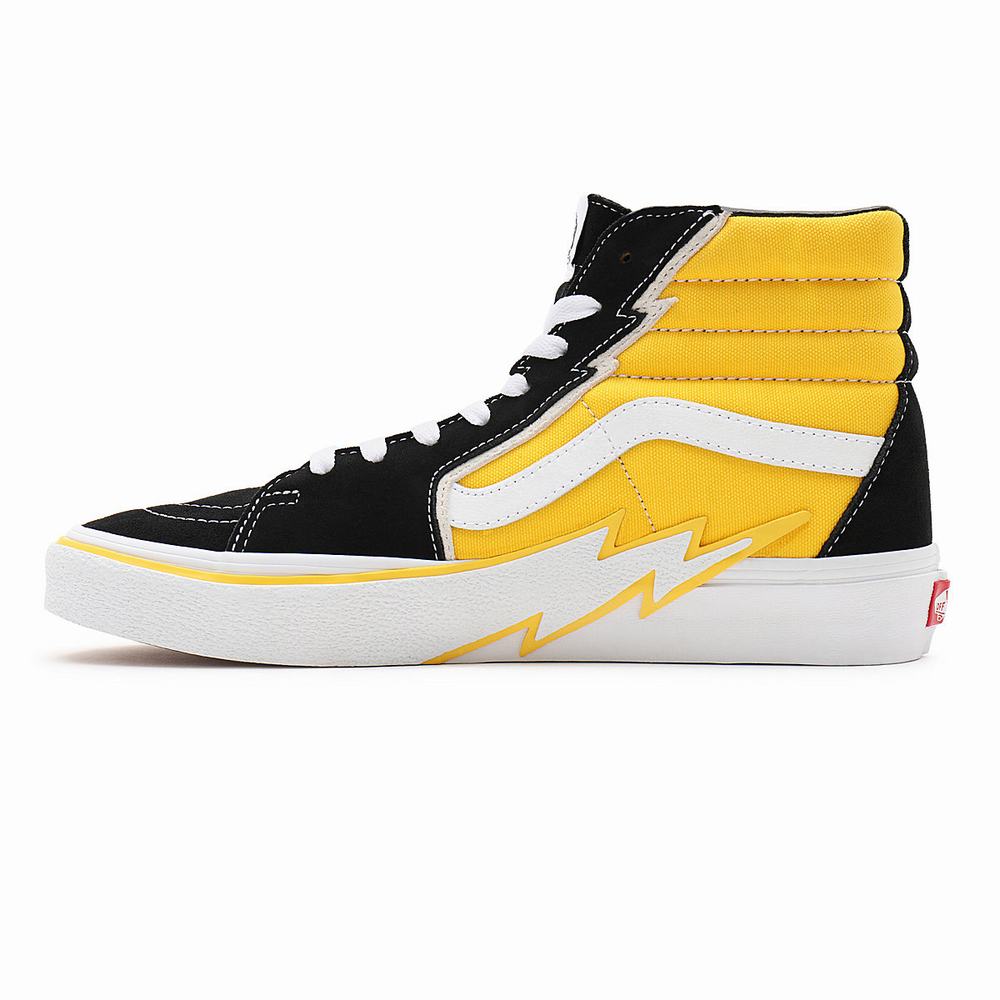 Tenis Botas Vans Sk8-Hi Bolt Hombre Amarillo | FYC586970