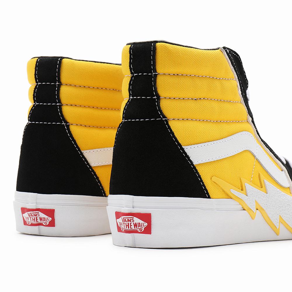 Tenis Botas Vans Sk8-Hi Bolt Hombre Amarillo | FYC586970