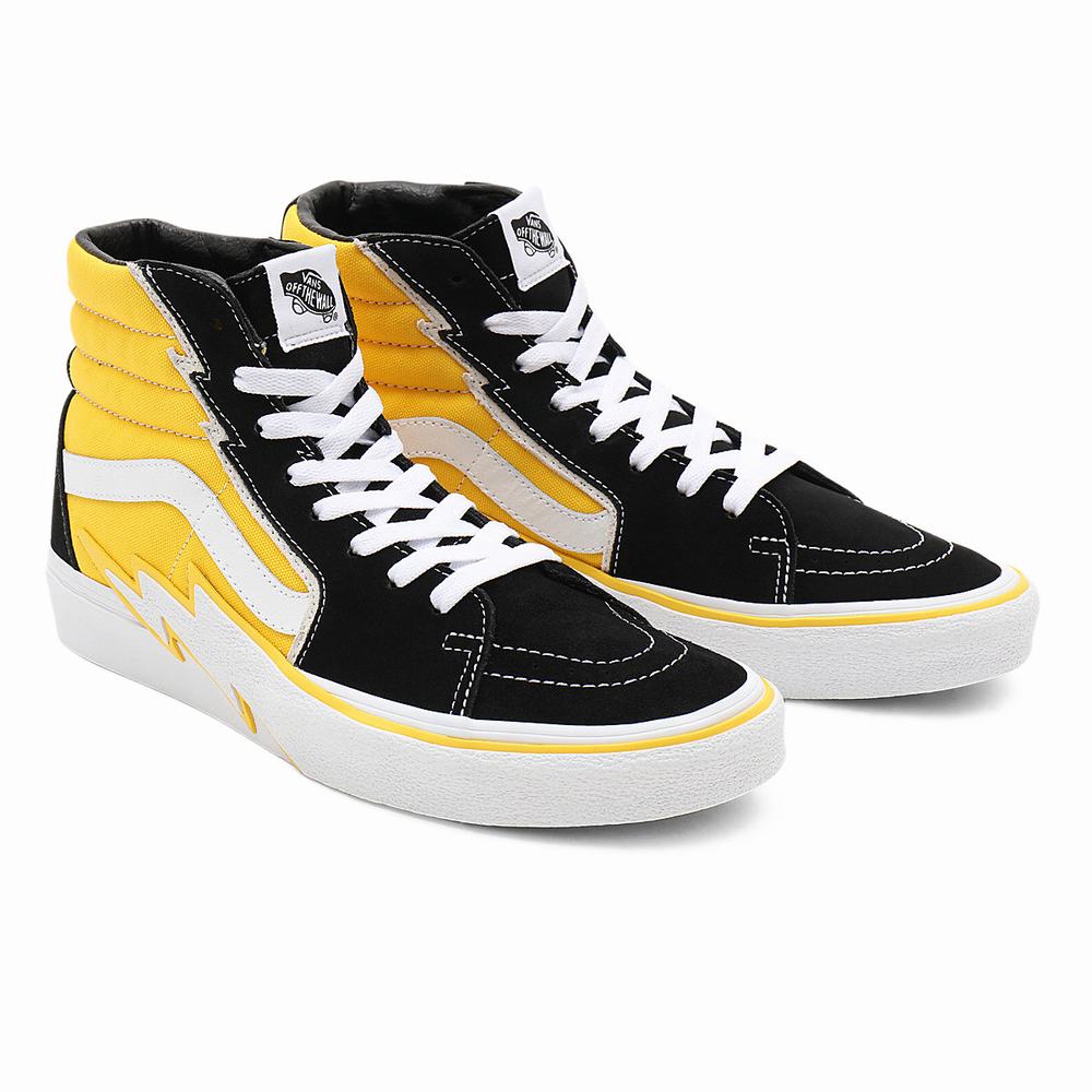 Tenis Botas Vans Sk8-Hi Bolt Hombre Amarillo | FYC586970