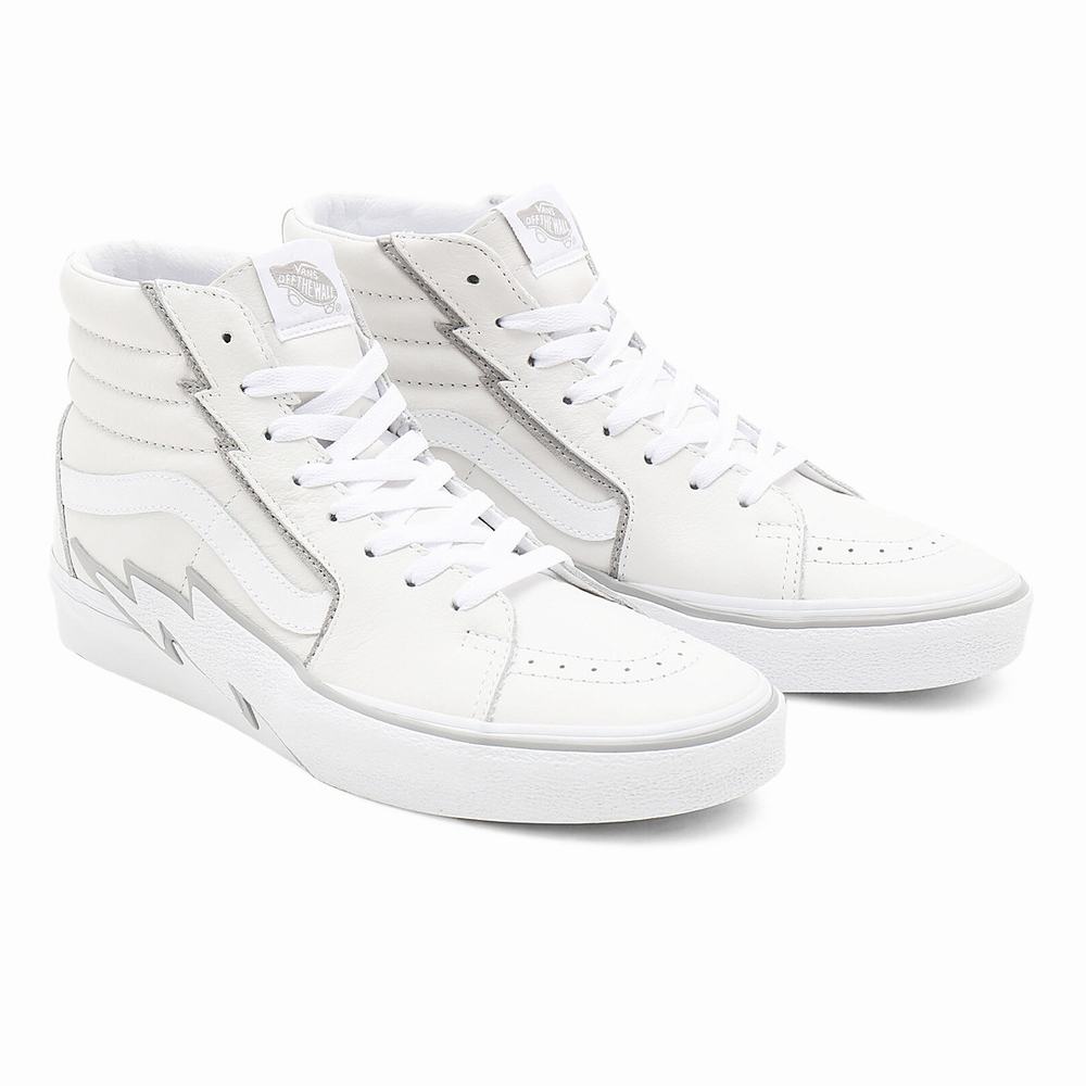 Tenis Botas Vans Sk8-Hi Bolt Hombre Blancas | WUK076598