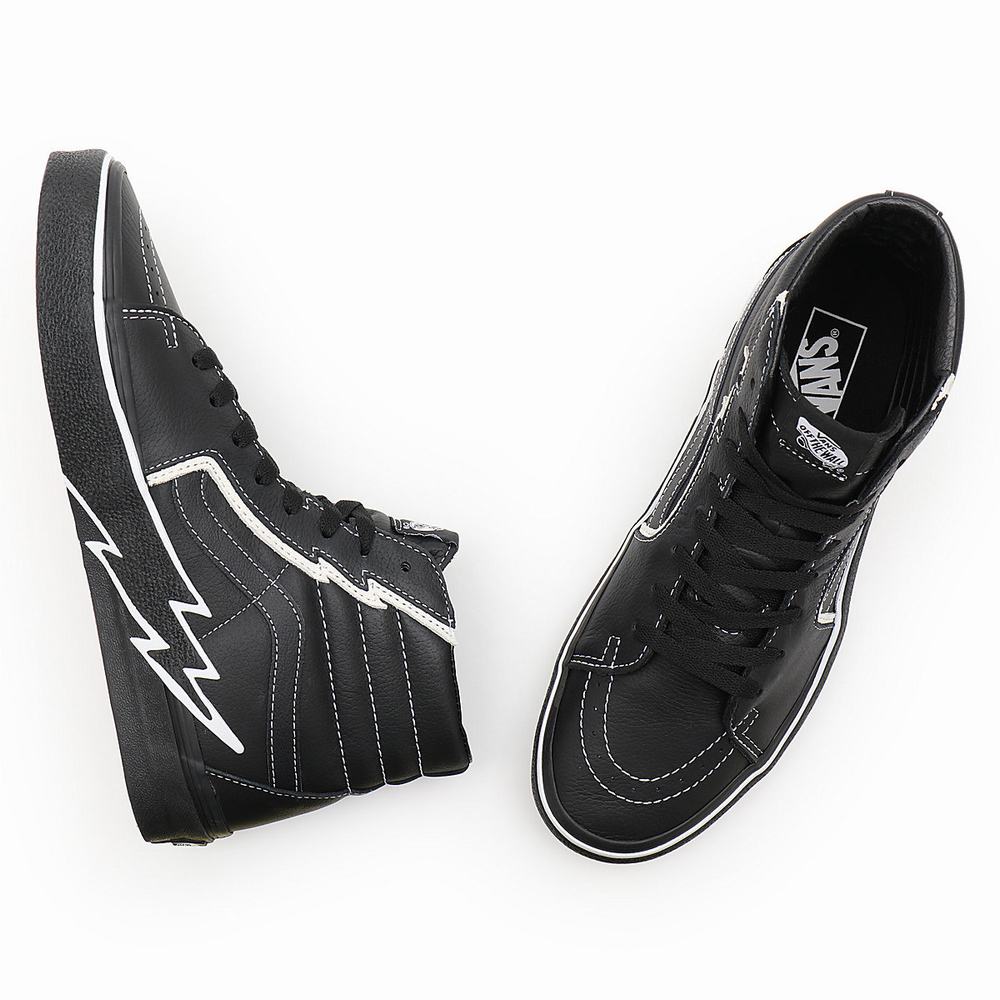 Tenis Botas Vans Sk8-Hi Bolt Hombre Negras | OYP173964