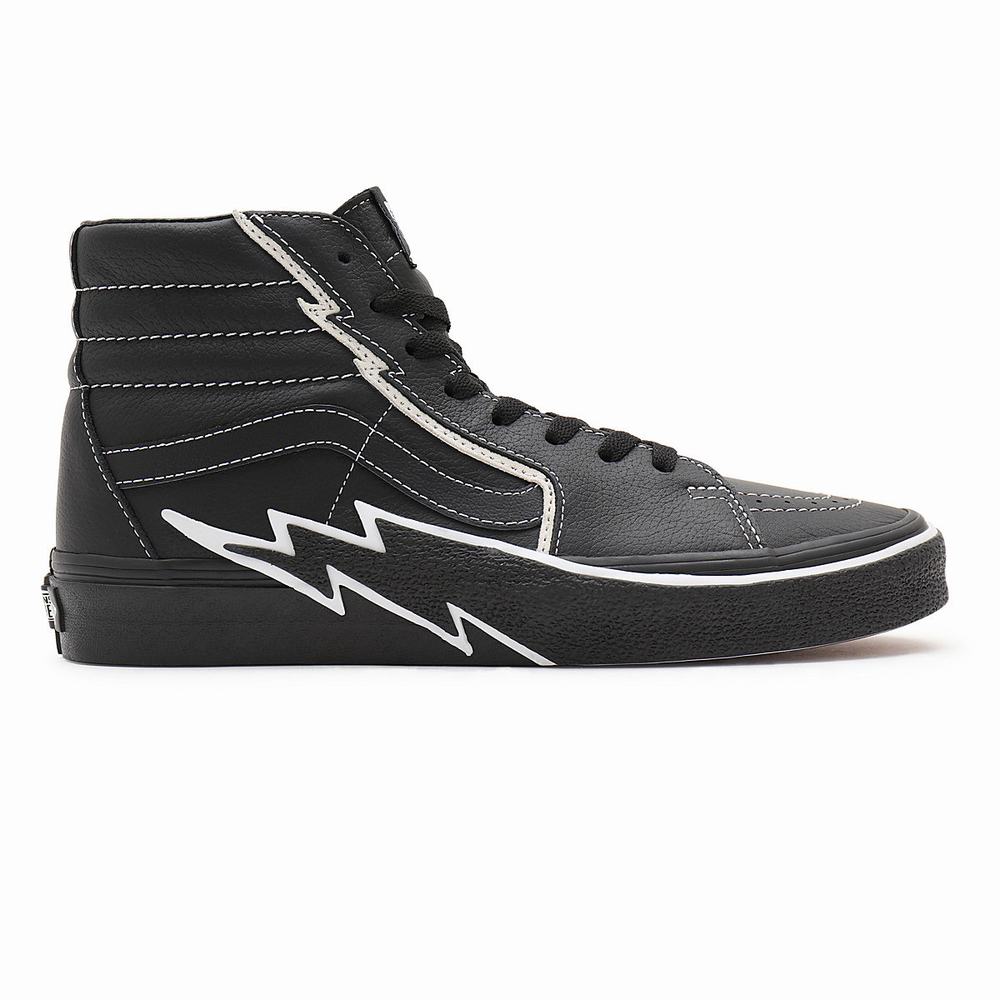 Tenis Botas Vans Sk8-Hi Bolt Hombre Negras | OYP173964