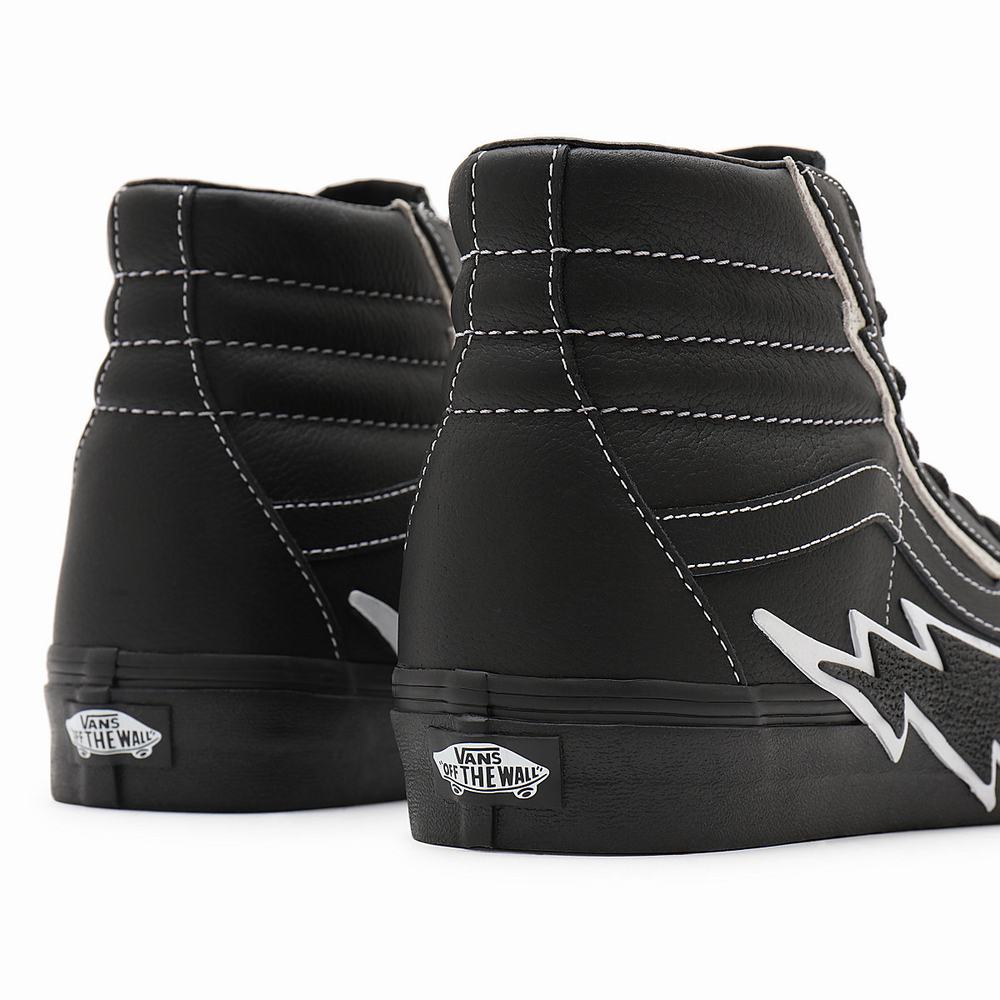 Tenis Botas Vans Sk8-Hi Bolt Hombre Negras | OYP173964