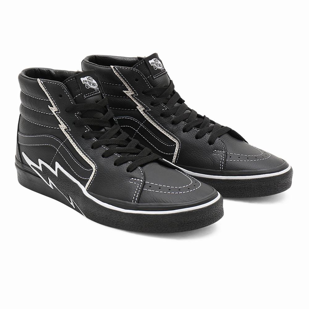 Tenis Botas Vans Sk8-Hi Bolt Hombre Negras | OYP173964