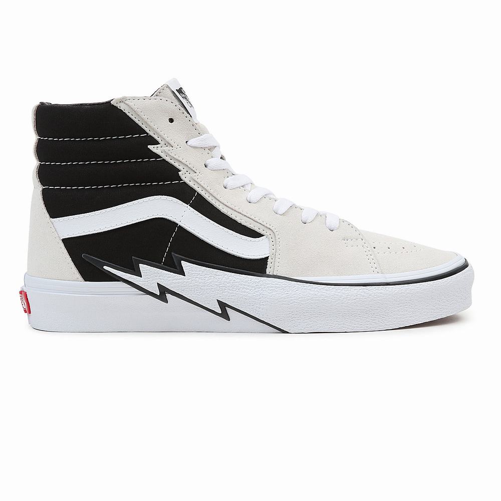 Tenis Botas Vans Sk8-Hi Bolt Hombre Negras/Beige | QWK260187