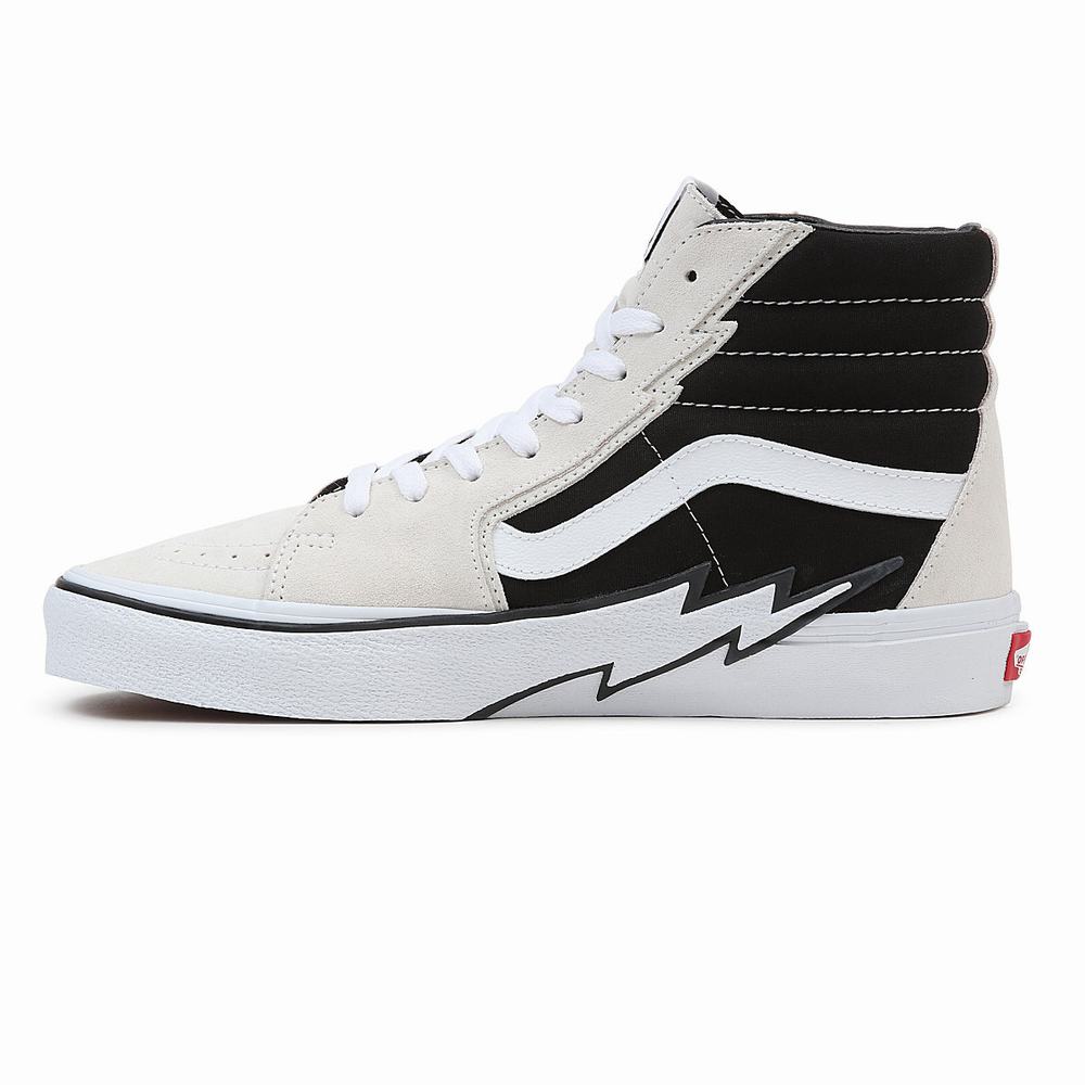 Tenis Botas Vans Sk8-Hi Bolt Hombre Negras/Beige | QWK260187