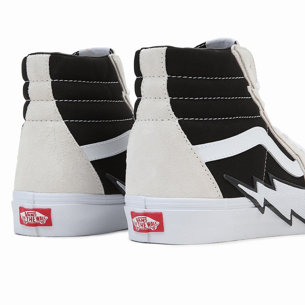 Tenis Botas Vans Sk8-Hi Bolt Hombre Negras/Beige | QWK260187